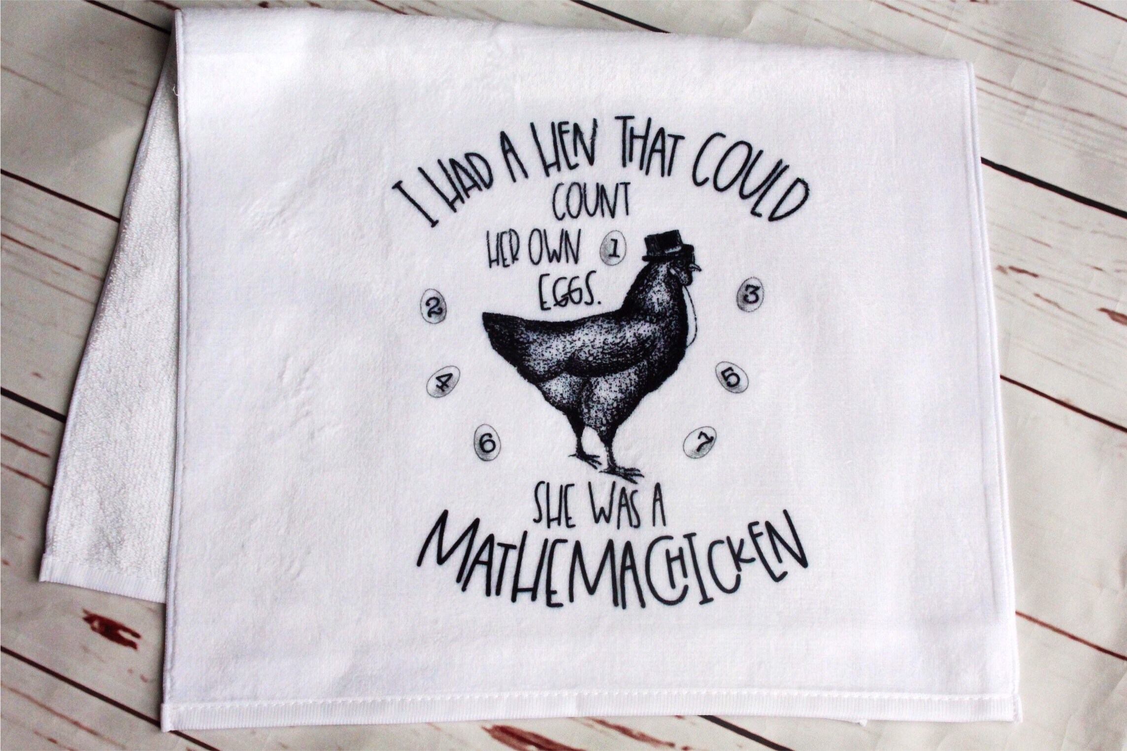Funny Kitchen Towel Chicken Kitchen Towels Funny Chicken Etsy