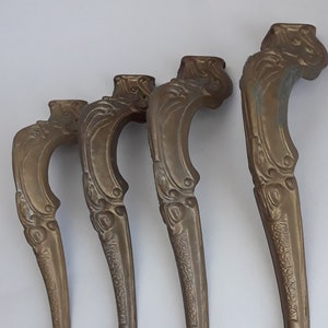 Set of four table legs, for side table or coffee table.