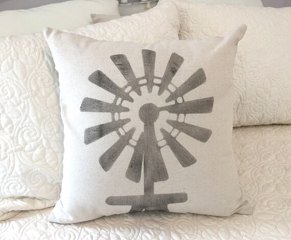 Windmill farmhouse style pillow cover windmill pillow | Etsy Windmill farmhouse style pillow cover windmill pillow Etsy