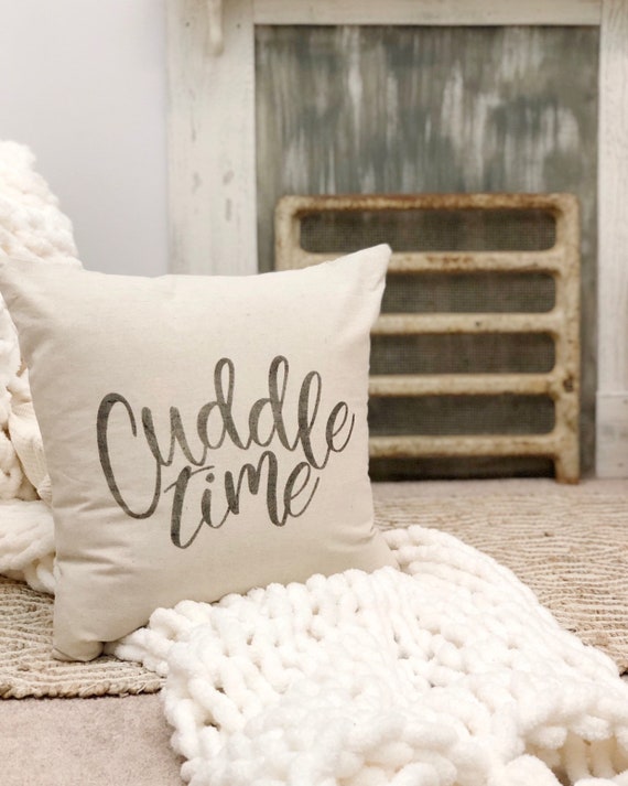 Cuddle time pillow COVER snuggle pillow Snuggle time pillow | Etsy