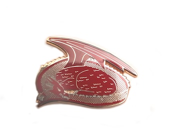 48mm Welsh Dragon hard enamel pin