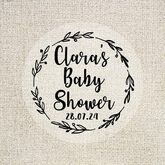 Transparente Baby Shower Sticker, Klare Aufkleber, Baby Shower Etiketten,  Durchsichtiges Etikett, Baby Shower Favor Sticker, Personalisiert, Baby  Shower -  Österreich