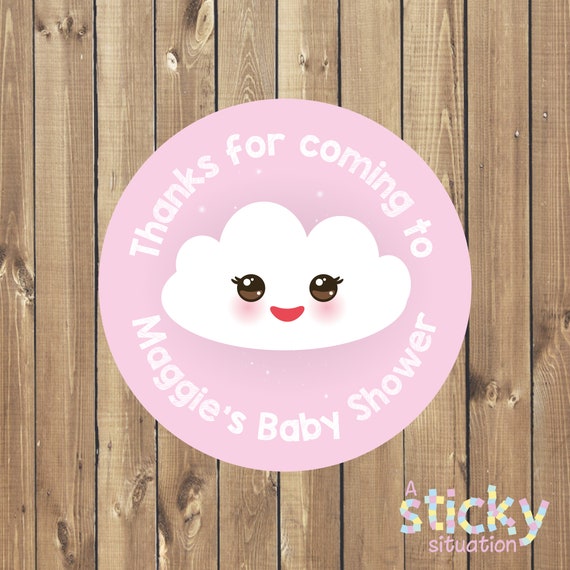 Baby Shower Stickers Candy Cone Label So Sweet of You to Come Stickers