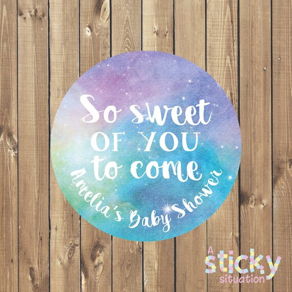 So Sweet Of You To Come Stickers Baby Shower Stickers Baby Etsy
