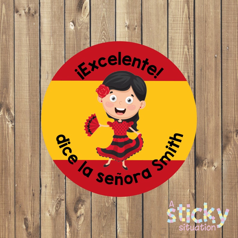 Personalized Spanish Teacher Stickers Espanol Stickers Etsy UK