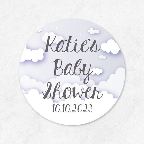 Baby Shower Stickers Personalised You Favour - Etsy