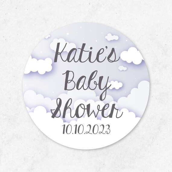 Baby Shower Stickers Personalised You Favour - Etsy