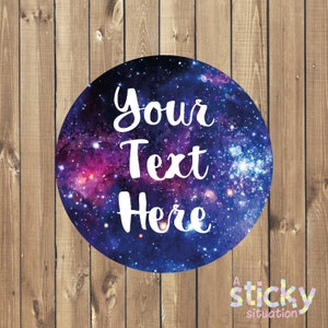 Personalized Stickers, Personalized Labels, Address Label, Book Label, Birthday Party Stickers, Slime Labels, Custom Stickers, Galaxy, Space