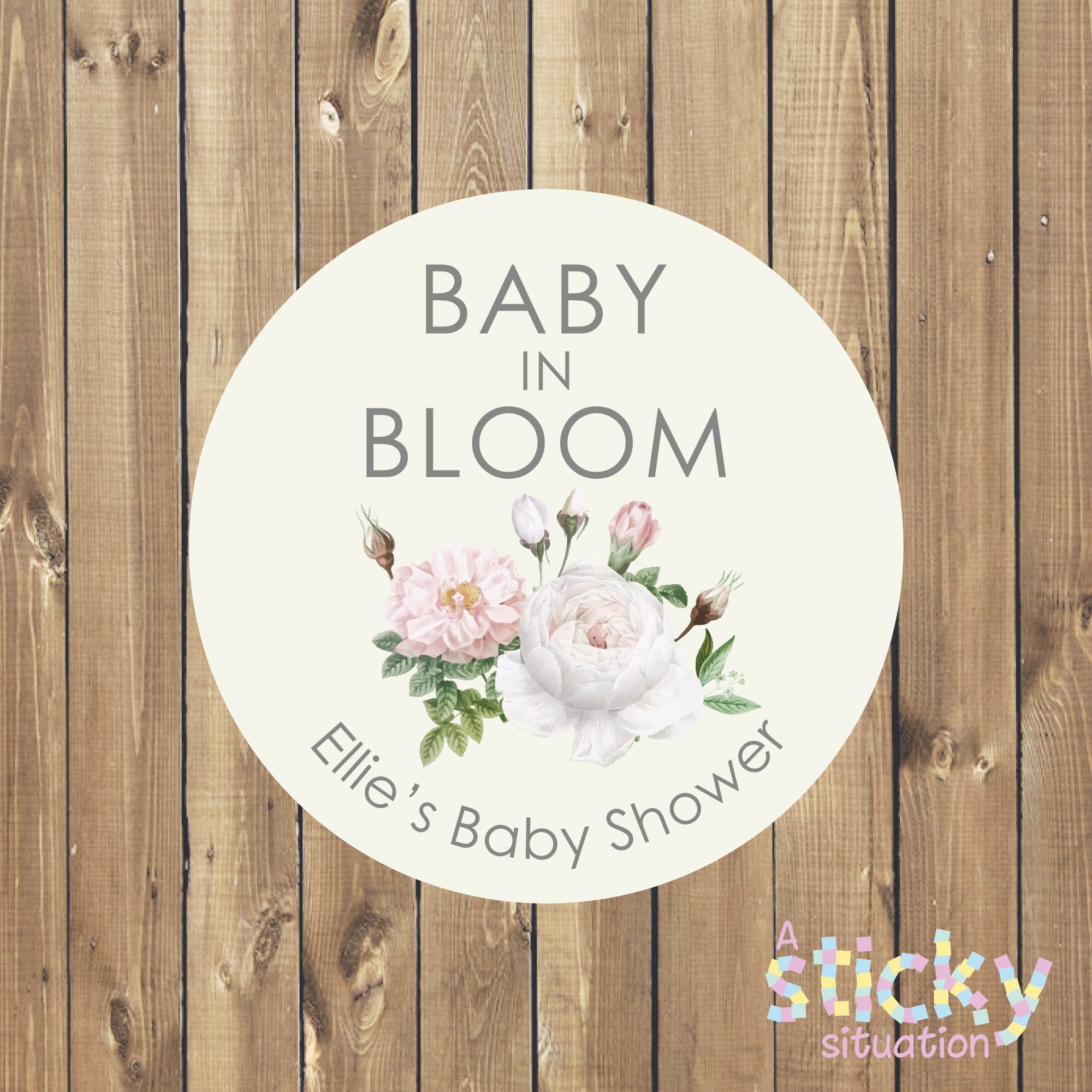 Baby Stickers Personalised Baby Shower Thank - Etsy