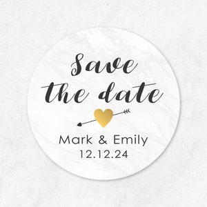 Save the Date Wedding Stickers-personalised Custom Wedding Labels