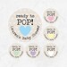 Ready to Pop Stickers, Baby Shower Sticker, Ready to Pop Label, Baby Shower Favour Tag, Popcorn, Boy, Girl, Blue, Pink, Neutral, Unisex, 