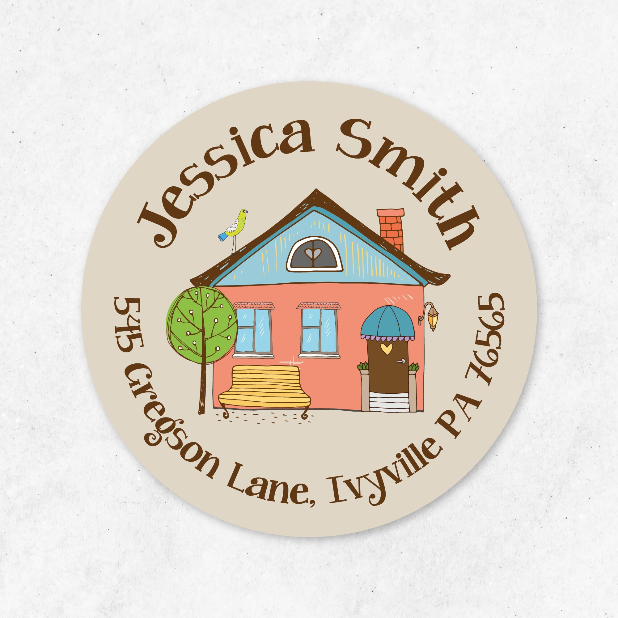 Address Labels, Personalised New Address Labels, Change of Address Sticker, Printed Return Address Labels, Christmas Address Label, Printed