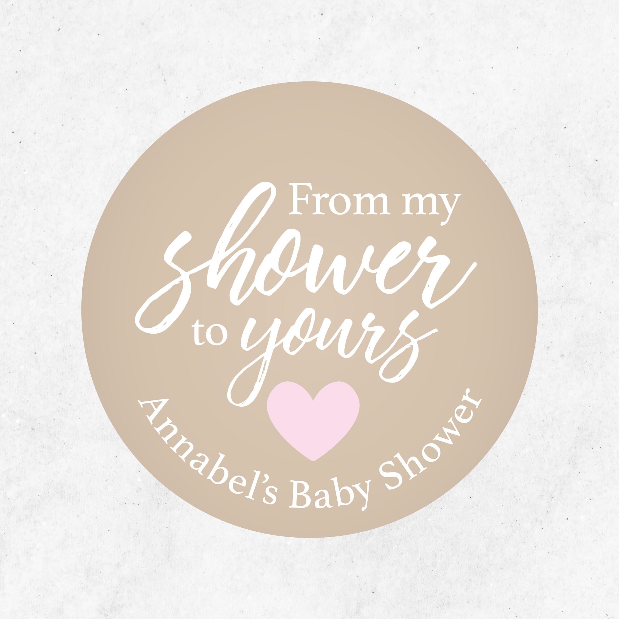 From My Shower To Yours Stickers Baby Shower Stickers Custom Baby Shower Labels 