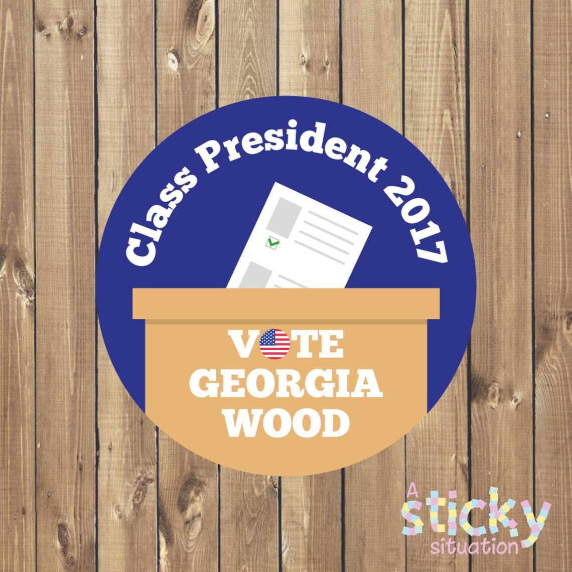 Personalized Election Stickers Campaign Stickers Voting Etsy
