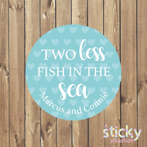 Two Less Fish in the Sea Stickers Two Less Fish in the Sea Etsy