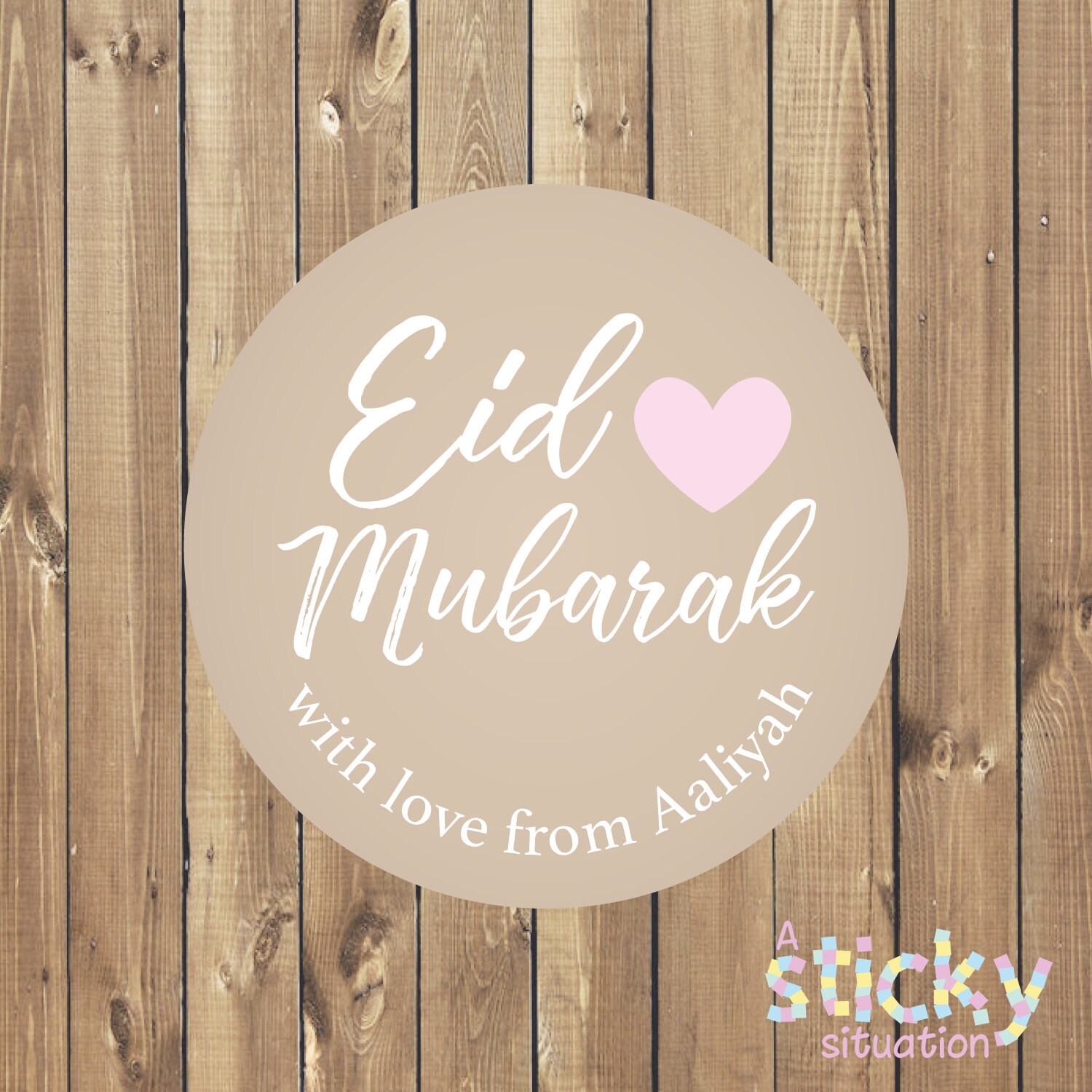Personalized Eid Stickers Eid Labels Eid Favors Eid Gift Etsy UK