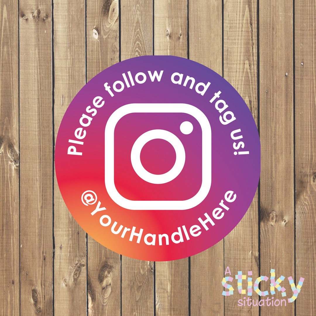 Instragram Custom Sticker Personalized Instagram Stickers Instagram Review Labels - Etsy