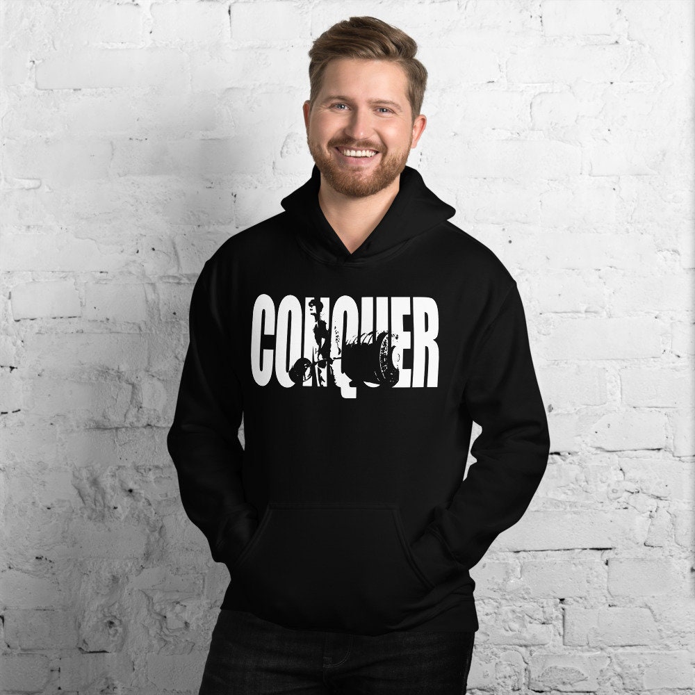 CONQUER, Deadlift, Gift for Bodybuilding, Weightlifting, Powerlifting,  Crossfit, WOD, Fitness, Workout Unisex Gym Hoodie -  Canada