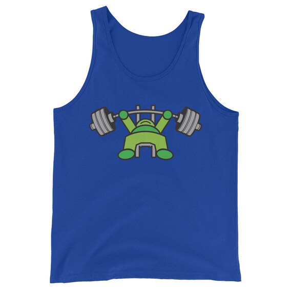 Kawaii Bench Press Cartoon Anime Insaiyan Bodybuilding Etsy