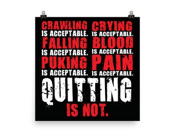 Crossfit Weightlifting Motivational Prints Powerlifting Gift For Bodybuilding Fitness GRIND WOD Gym Poster Workout