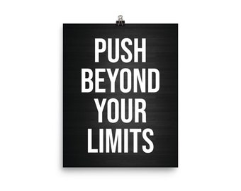 Push Your Limits Etsy