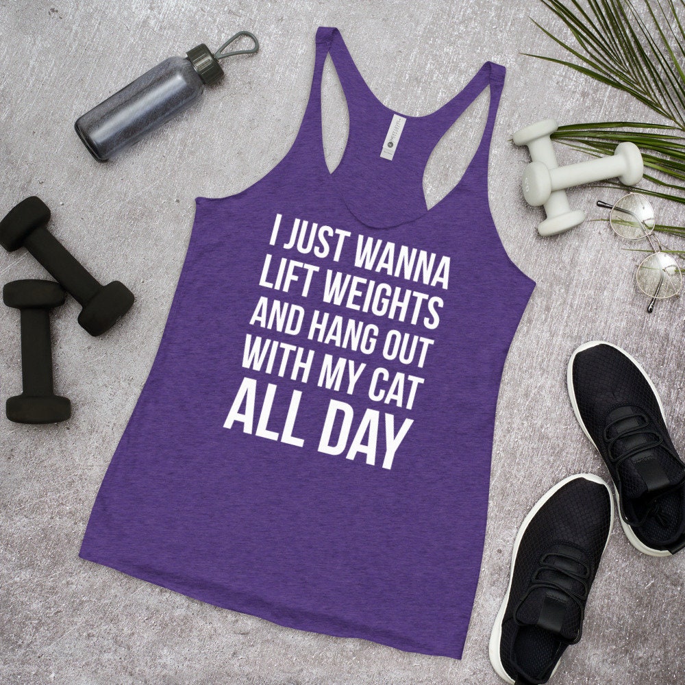 Lift Weights and Hang Out With My Cat, Funny, Workout Tanks for Women,  Gifts for Her, Motivation Tank, Gym, Fitness, Workout, WOD -  Australia
