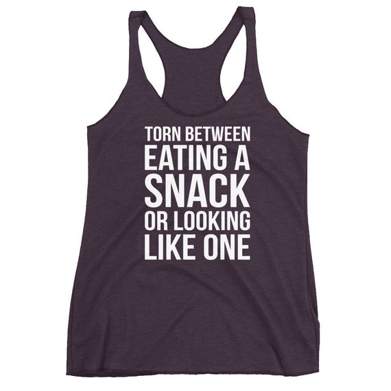 Torn Between Eating A Snack, Workout Tanks for Women, Women's Racerback Tank,  Gifts for Her, Motivation Tank, Gym, Fitness, Workout, WOD -  Canada