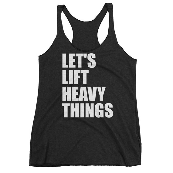 Lift Heavy Things Workout Tanks for Women Gift Etsy