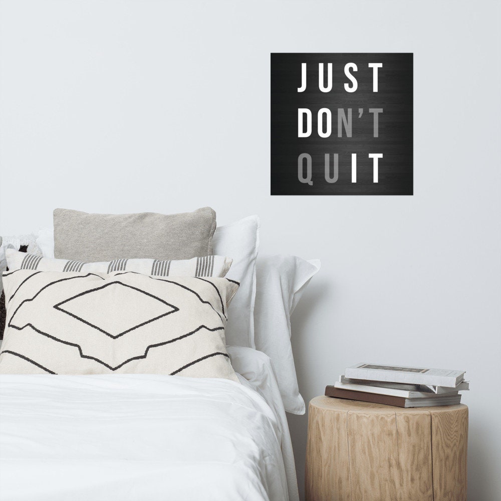 Don't Quit Gym Poster Motivational Prints Gift For | Etsy