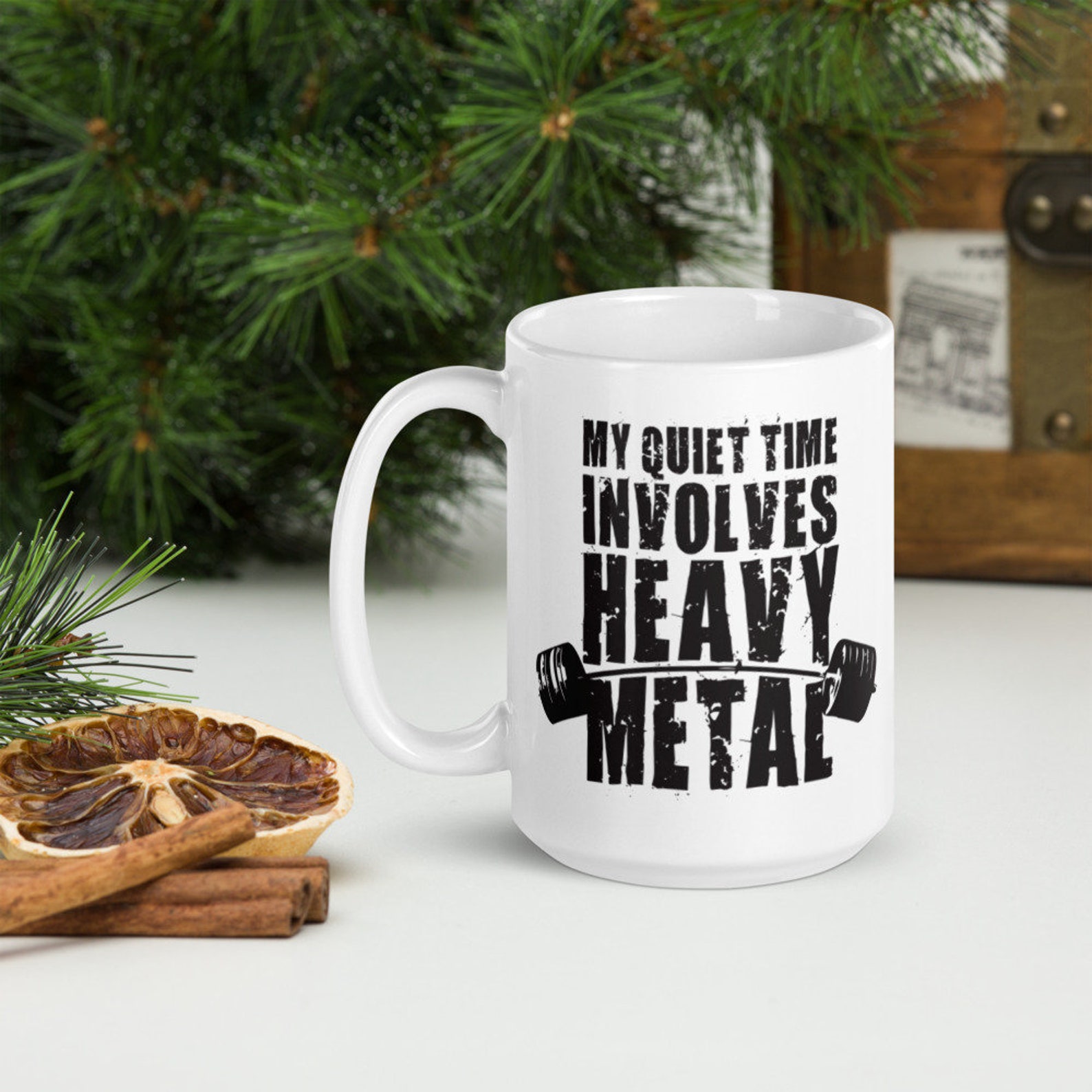 Quiet Time Involves Heavy Metal Gift For Bodybuilding Etsy