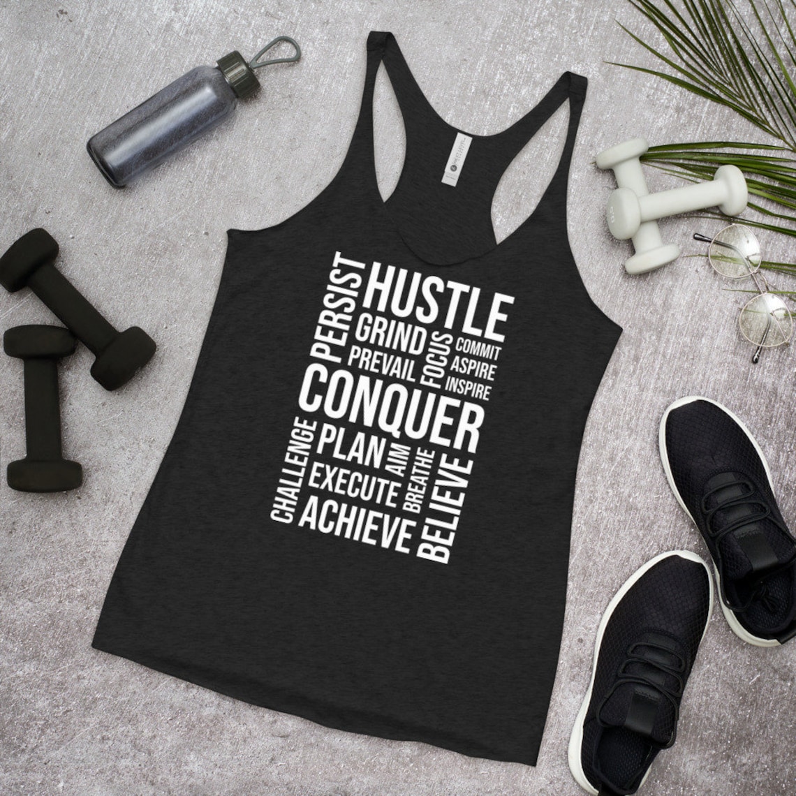 CONQUER Workout Tanks For Women Women's Racerback Tank Etsy