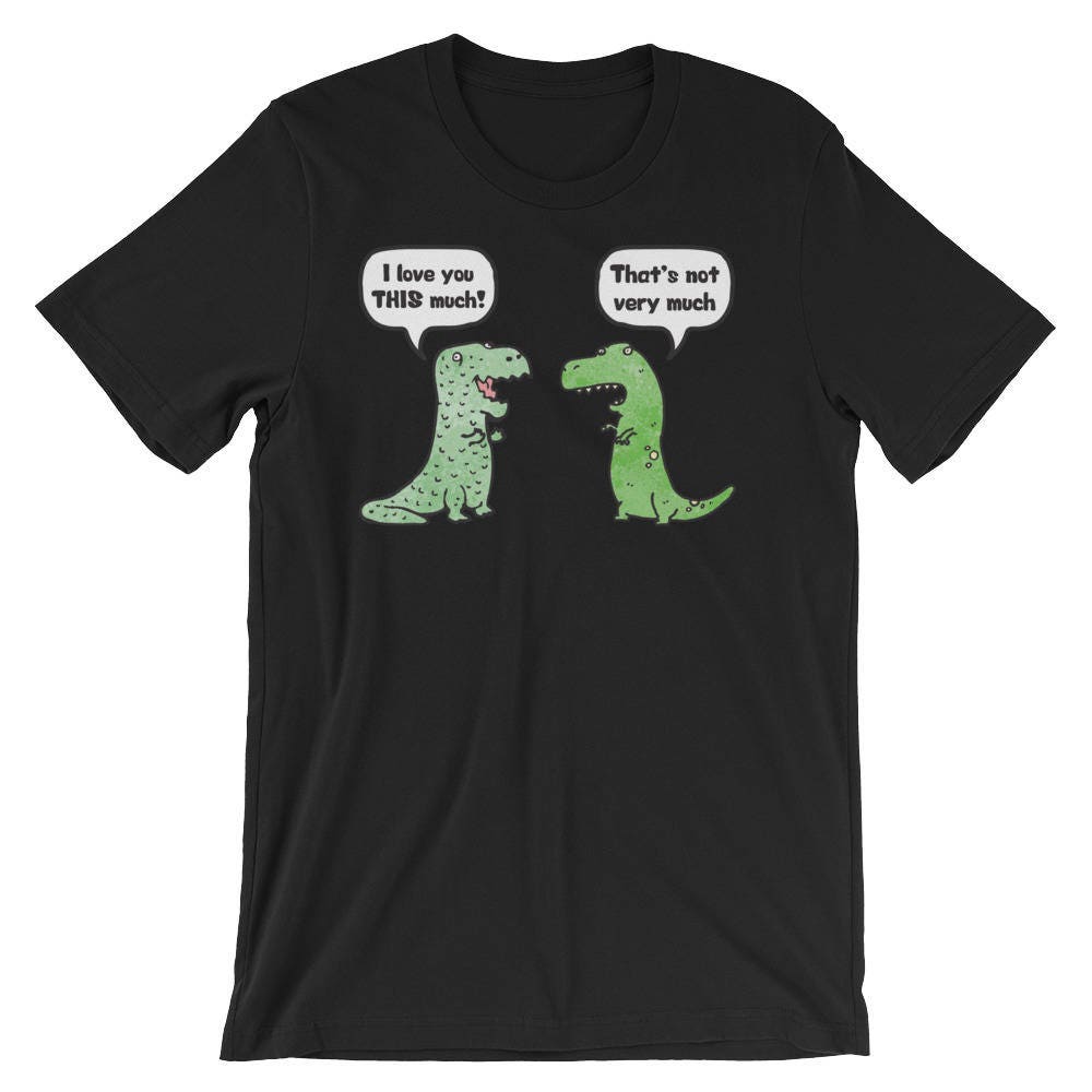 Cartoon Cute T-rex Trex I Love You Romantic Funny | Etsy