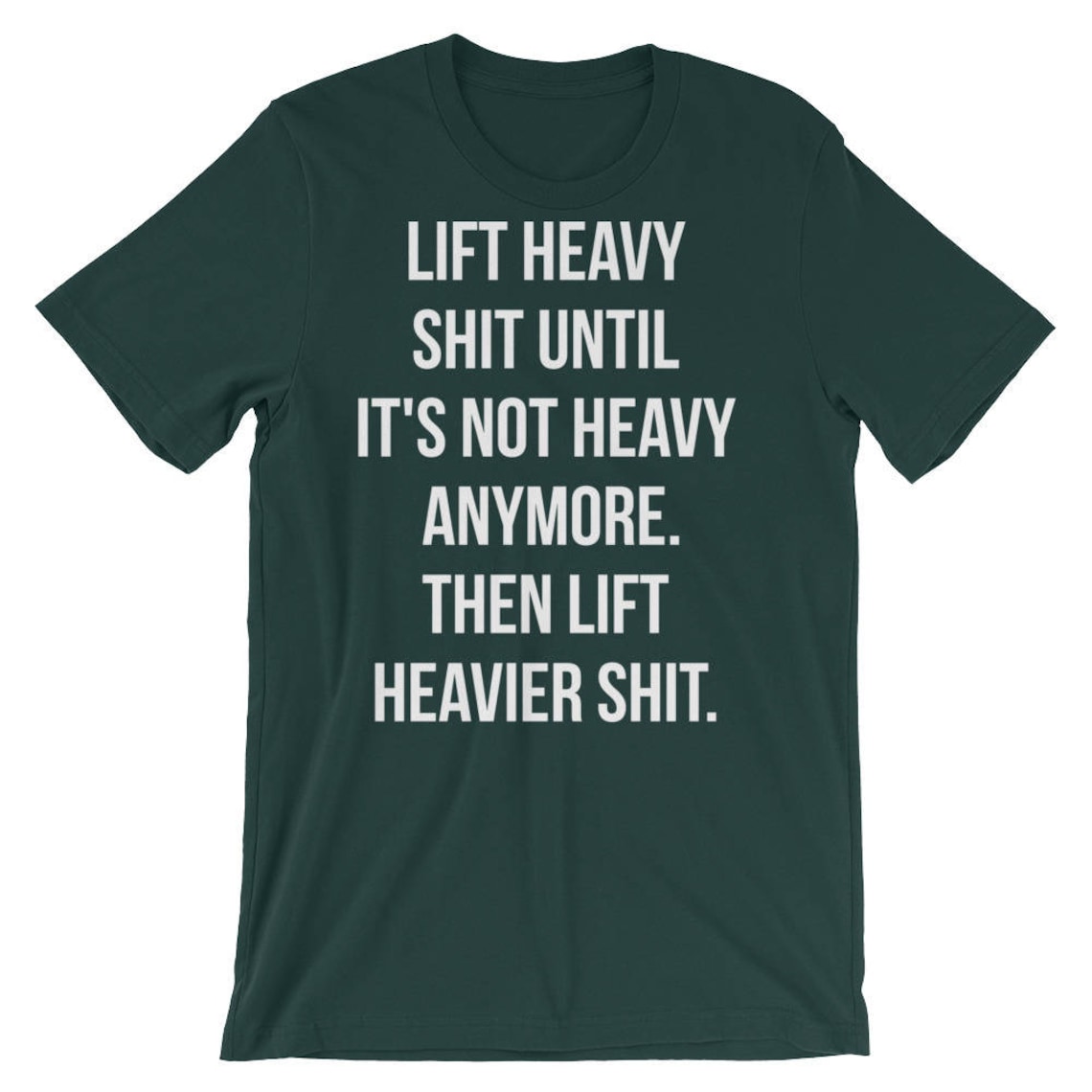 Lift Heavy Shit Funny Gift For Bodybuilding Weightlifting Etsy