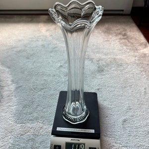 MCM Mod Lead Heavy Glass Vase