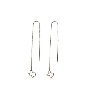 Texas thread dangle earring pair image 3