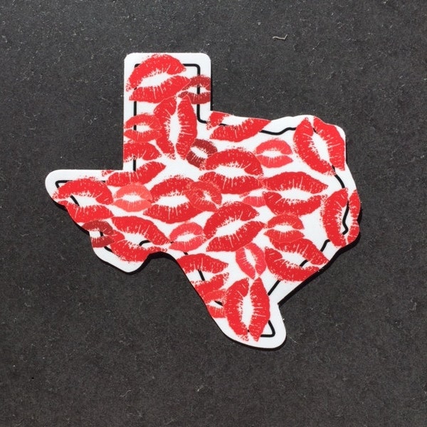 Texas Multi Kisses Sticker