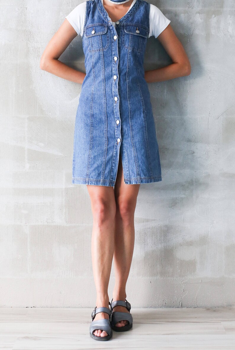 90s dungaree dress
