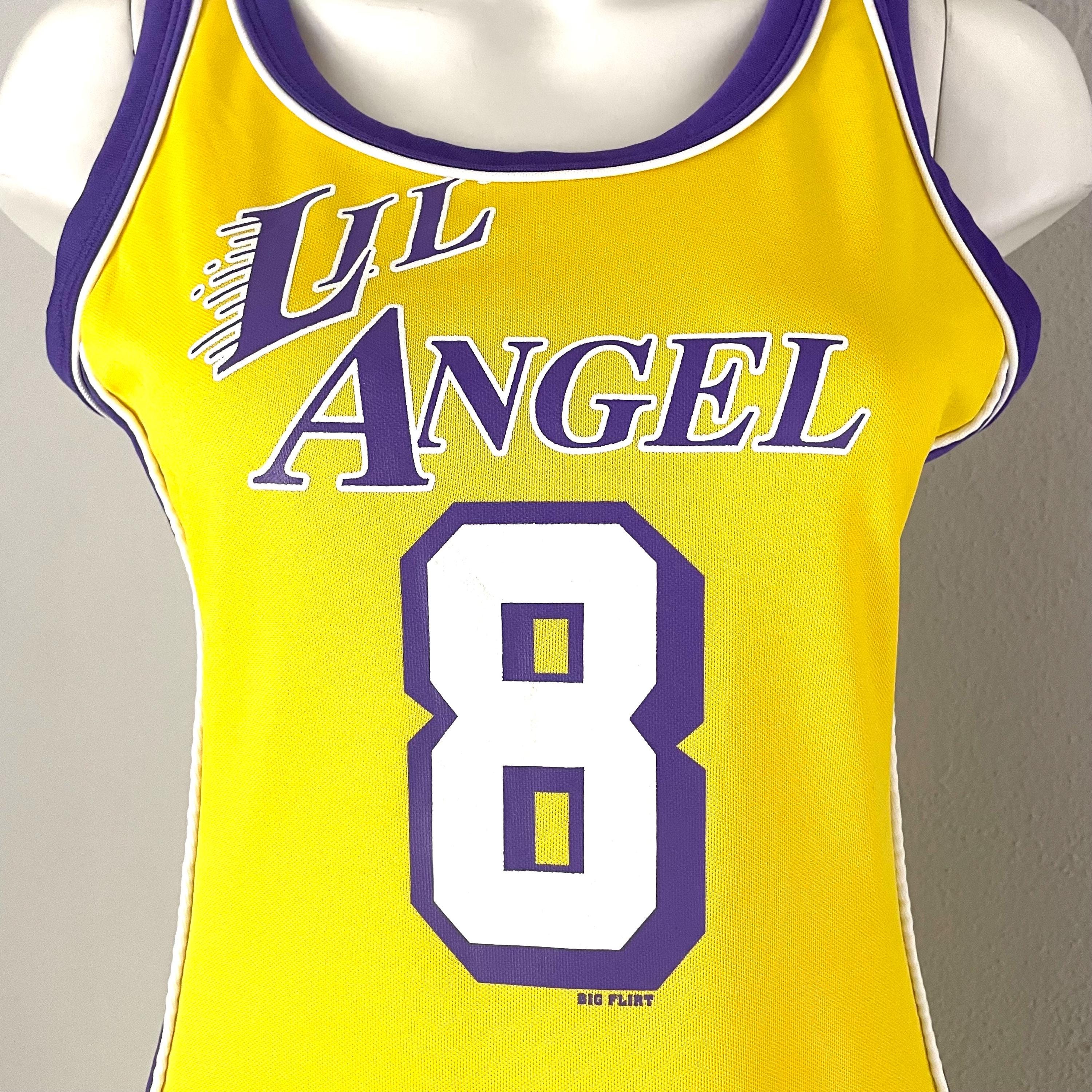 kobe bryant lakers jersey dress Y2K LA Lakers Kobe Jersey Dress: Vintage Big Flirt Lil Angel Tank