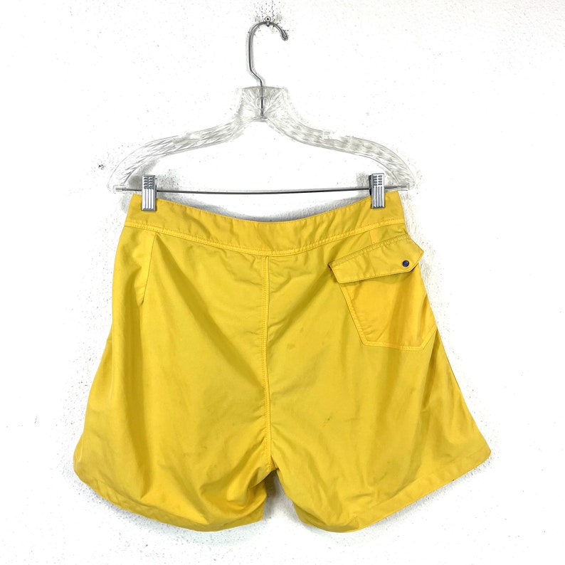 vintage Patagonia Bright Yellow Classic Board-shorts Taille 33 image 2