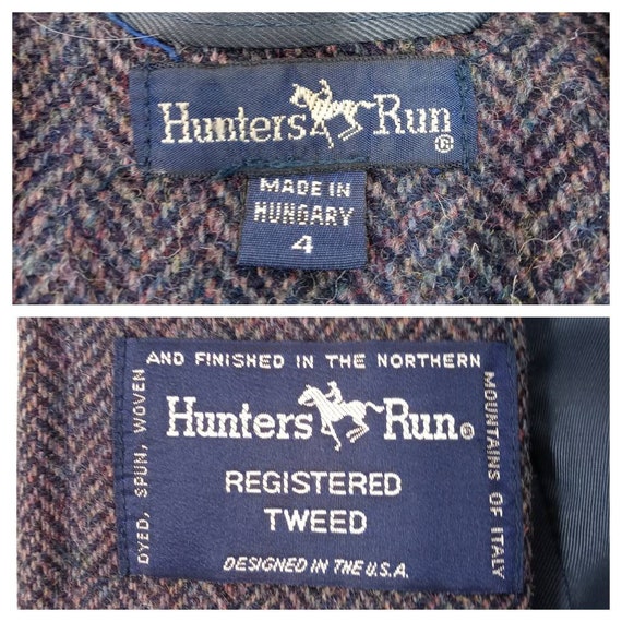 Vintage Hunters Run Herringbone Tweed Equestrian … - image 7