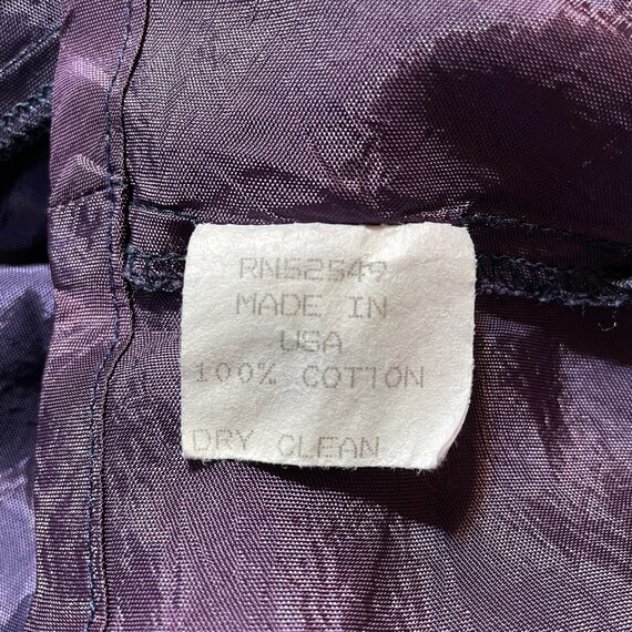 1990s Laundry by Shelli Segal Patchwork Chambray … - image 10