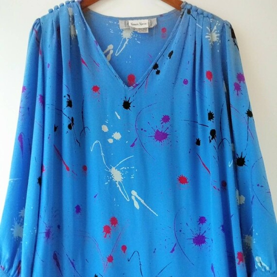 Amazing Vintage Neiman-Marcus Free Size 100% Silk… - image 4