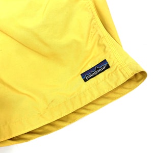 vintage Patagonia Bright Yellow Classic Board-shorts Taille 33 image 8