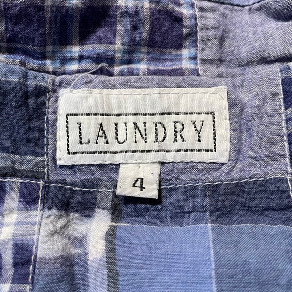 1990s Laundry by Shelli Segal Patchwork Chambray … - image 9
