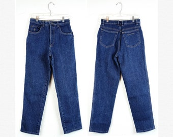 1980's Vintage Gloria Vanderbilt Newport Classic Jeans High Waist Mom Wedgie Straight Fit Jeans Size 8/29 ~ 28" inseam