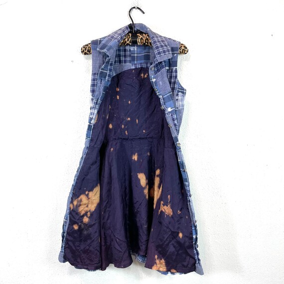 1990s Laundry by Shelli Segal Patchwork Chambray … - image 8