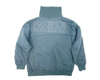 Vintage Colter USA Kamikaze Racing Thick Asymmetrical Snap Turtleneck Pullover