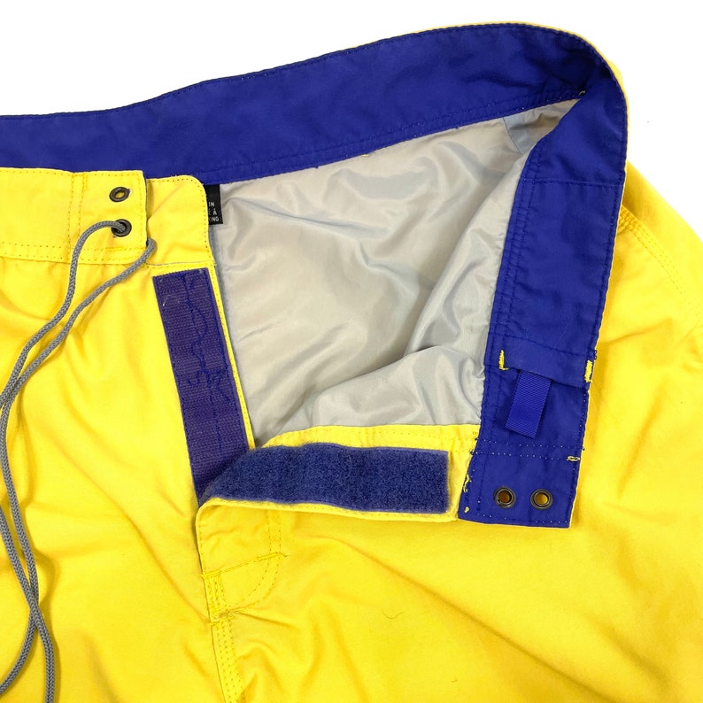 vintage Patagonia Bright Yellow Classic Board-shorts Taille 33 image 3