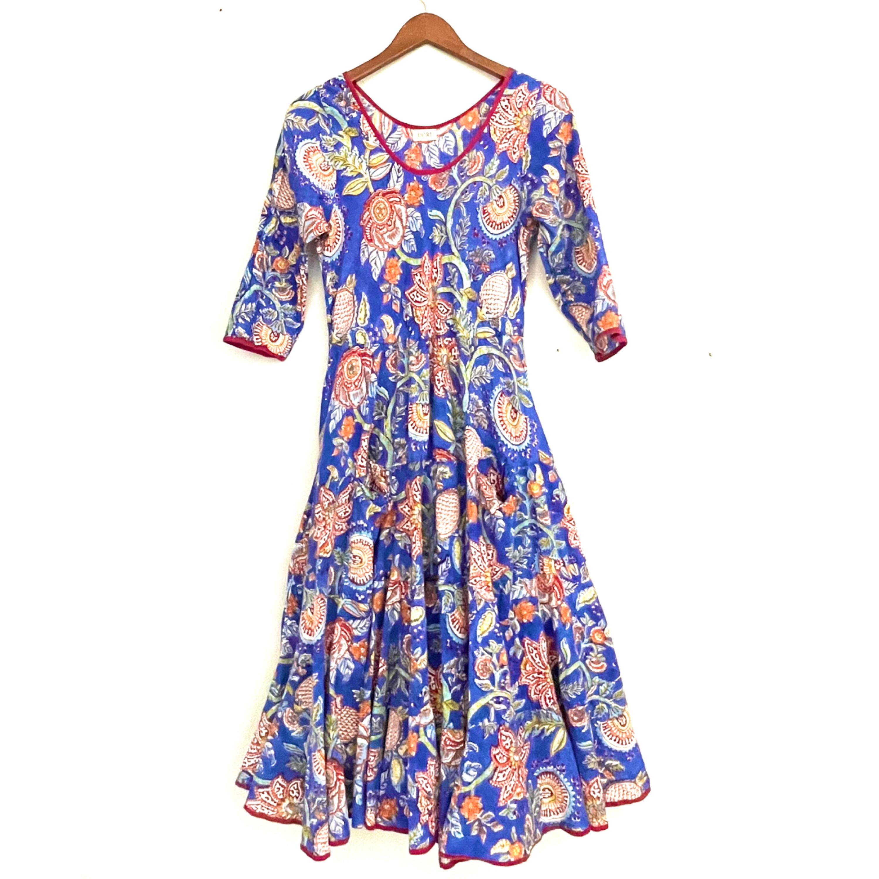 90s peasant dress 90s Embroidered Peasant Dress