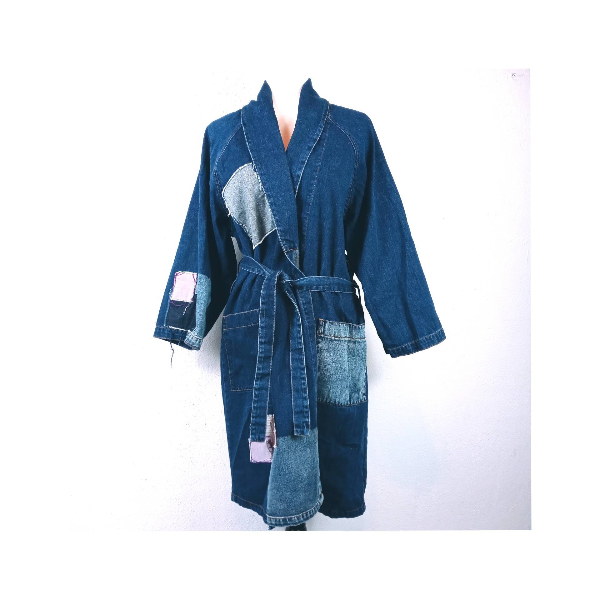 denim robe jacket